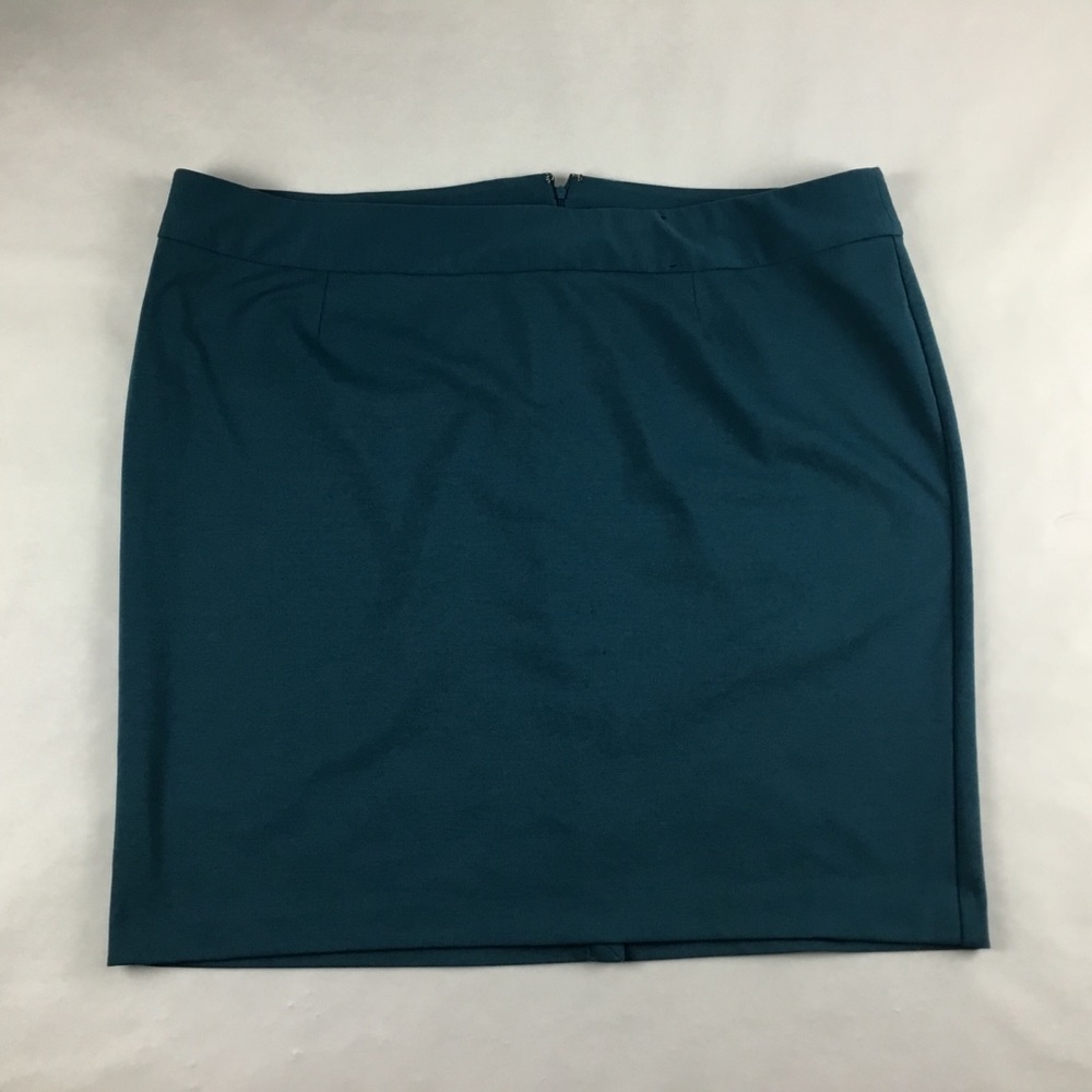 Lane Bryant Women Skirt Teal Jersey Sz 26 Flaw